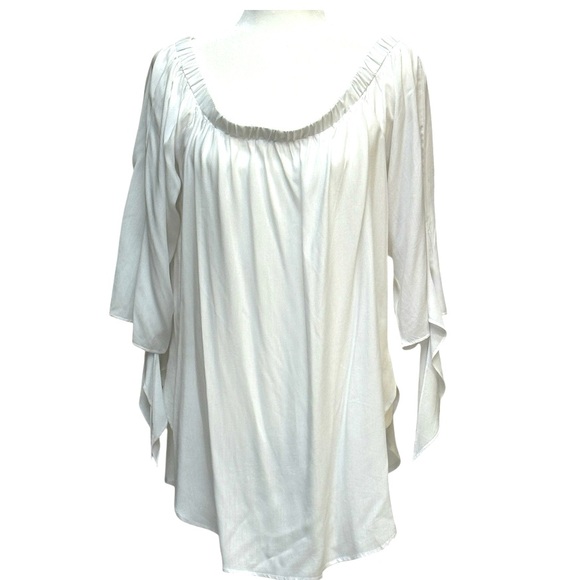 Just Quella Off The Shoulder Top White 
Size XL NWT - Picture 1 of 6